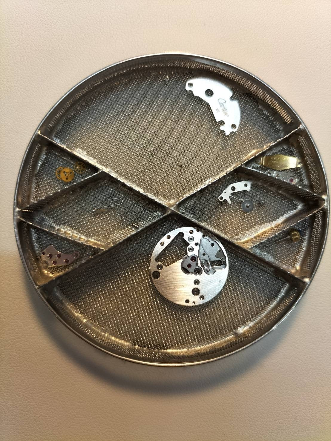 Cartier Must Tank LM 681006 Quartz Caliber 81 SV925 Leather Strap with Genuine GP Buckle, Onyx Dial, Overhauled and Polished to Look Like New