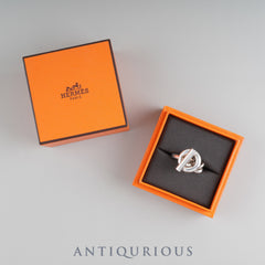 Hermes Ring Croisette SV925 Approx. 16-16.5 size #57 Box 24 years engraved