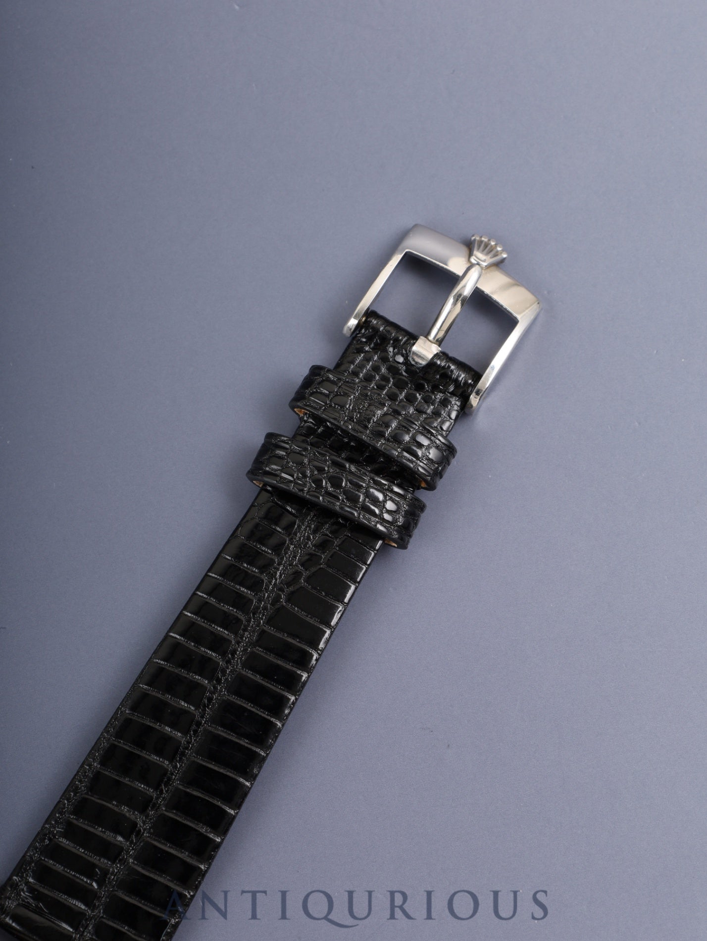 ロレックス チェリーニ 3806 手巻き Cal.1600 750WG 革 純正ピンバックル（SS）シルバー文字盤（SWISS表記）31番（1970年）オーバーホール済み