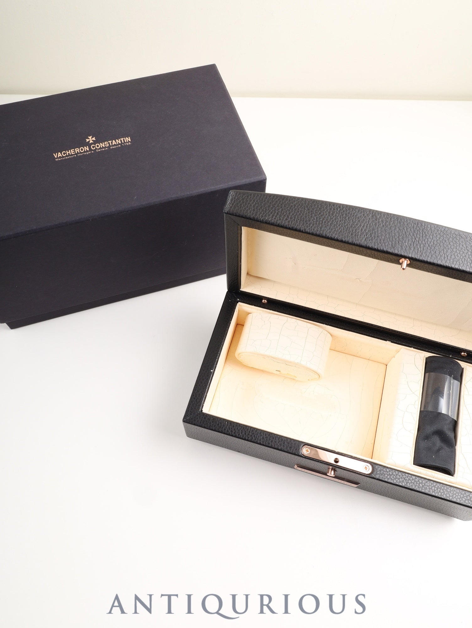 Vacheron Constantin Essential Flat 31160/000G-8996 Manual Winding Caliber 1132.2 750WG Leather Genuine Pin Buckle (750WG) Black Roman Dial Box Warranty Card (2002) Notebook Overhaul