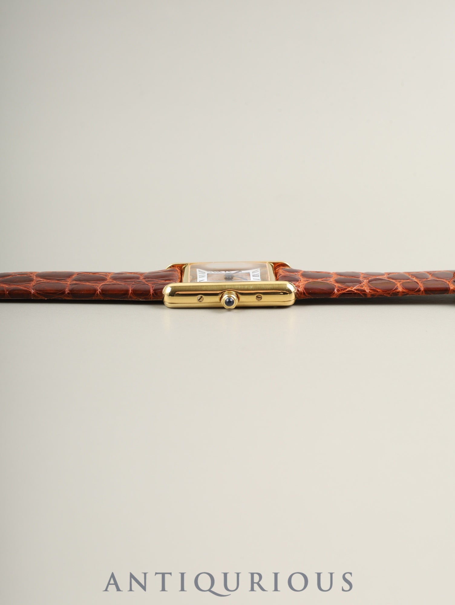 カルティエ マストタンク SM 3 66001 クォーツ Cal.66 SV925 革 純正ピンバックル（GP） フロントトリニティ文字盤（SWISS表記）  オーバーホール済み 新品仕上げ済み