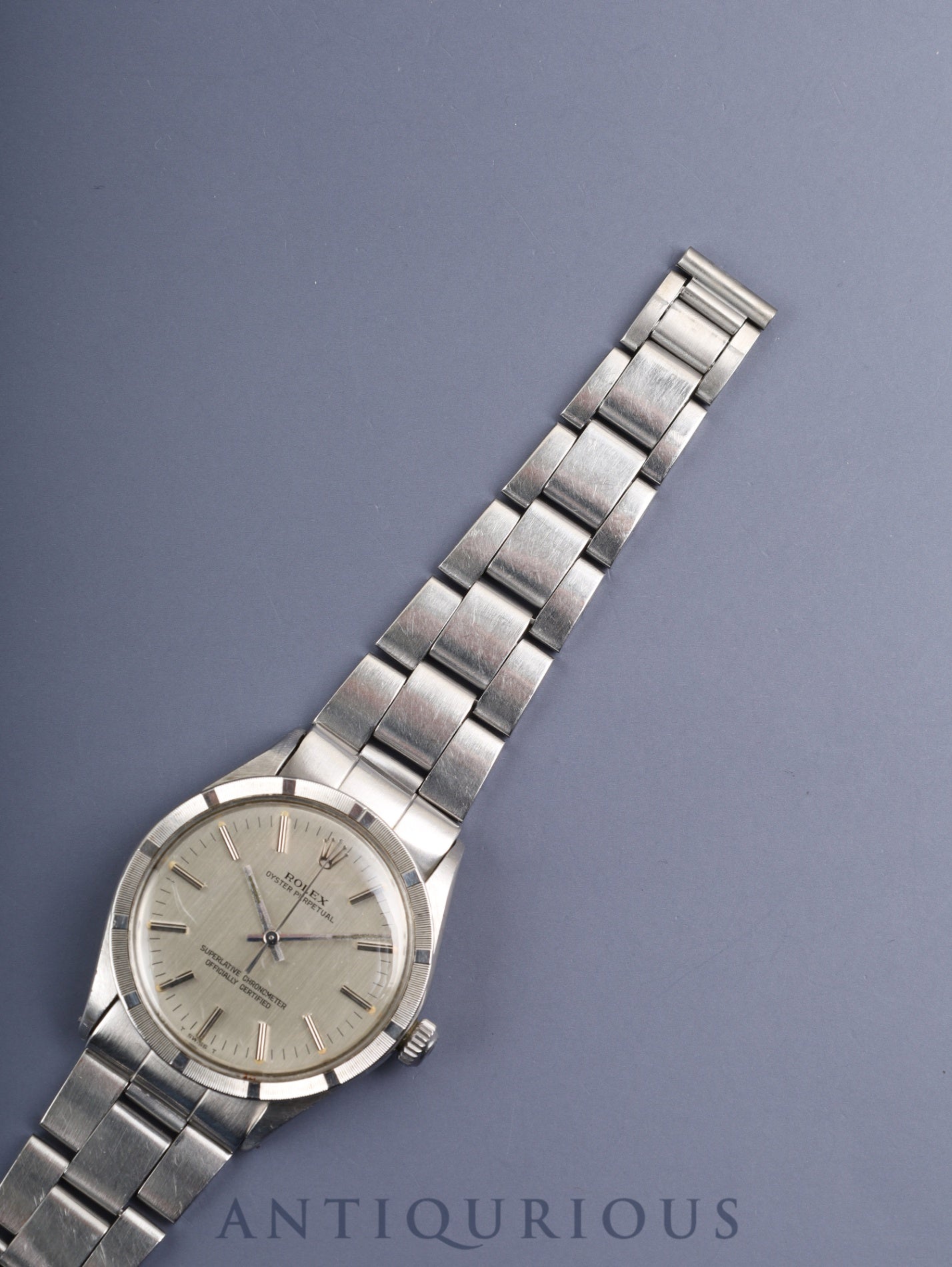 ロレックス オイスターパーペチュアル 1007 自動巻き Cal.1570 SS SS シルバー文字盤 29番台（1970年） オーバーホール済み