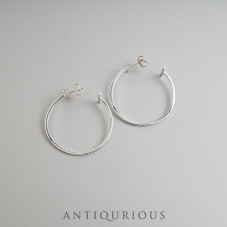 Tiffany earrings, large T-wire hoop