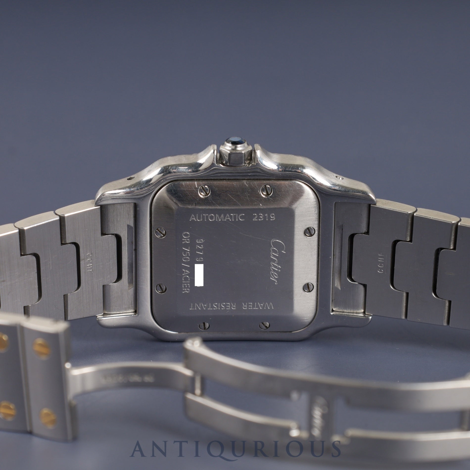 Cartier Santos Galbee LM W20058C4 / 2319 Automatic SS/YG SS/YG Guilloche Dial Warranty (2004) Overhauled