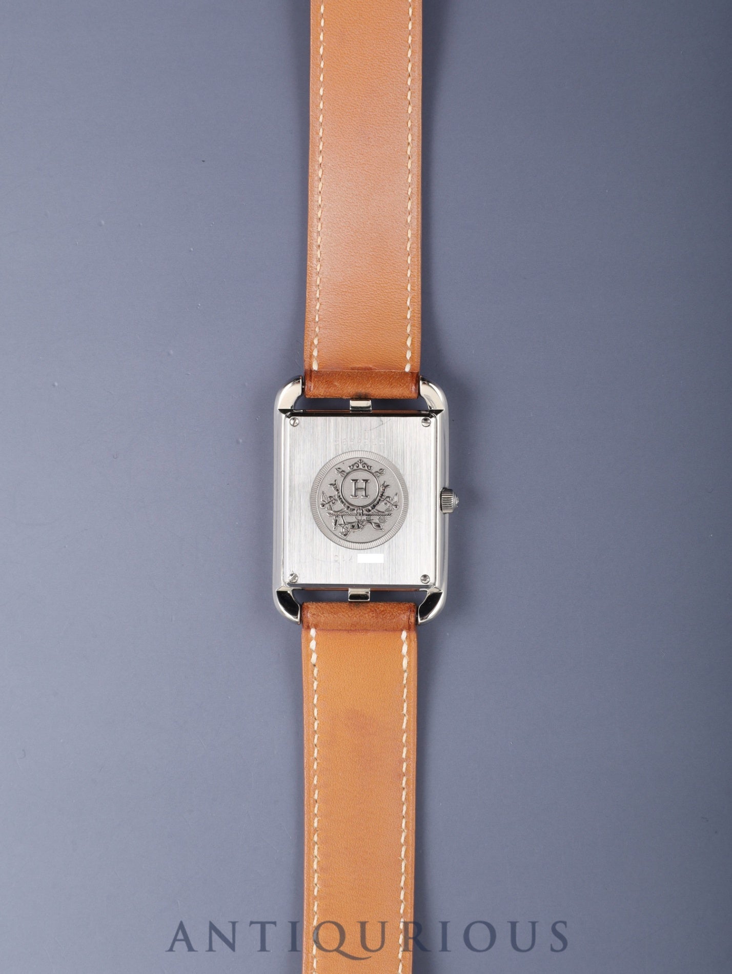 エルメス ケープコッド CC2.710 クォーツ Cal.ETA266.111 SS 純正革ベルト（□J刻印：2006年） 純正尾錠（SS） シルバー文字盤 オーバーホール済み