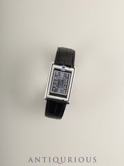 Cartier Tank Basculante MM W1016730 / 2405 Quartz Cal.- SS Original leather strap Original D-buckle (SS) Black Arabic dial (SWISS MADE marking) Complete service performed at Cartier boutique