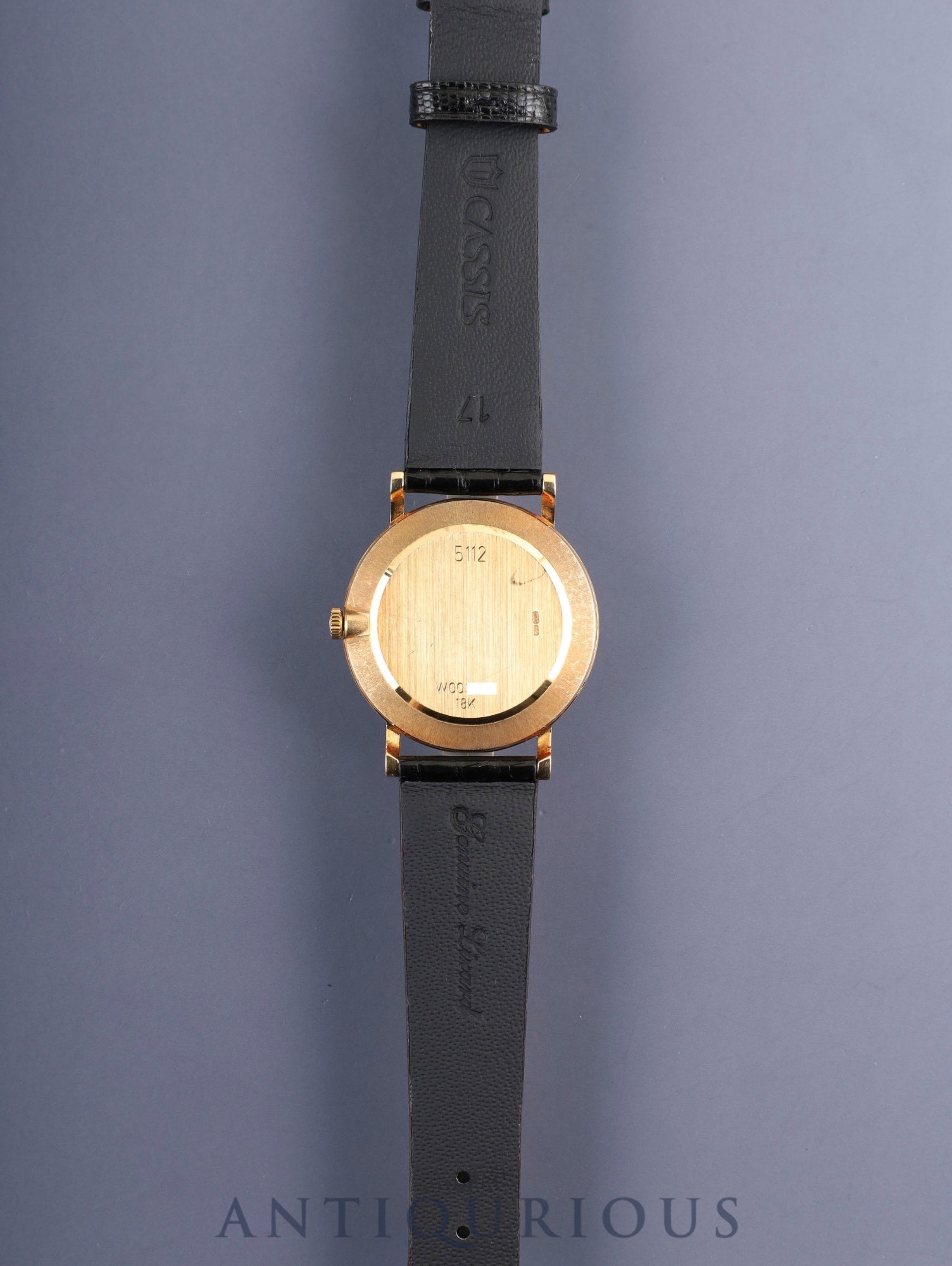 ロレックス チェリーニ 5112 手巻き Cal.1602 750YG 革 純正ピンバックル（750YG） ホワイトローマン文字盤 W番（1994年～1995年）オーバーホール済み