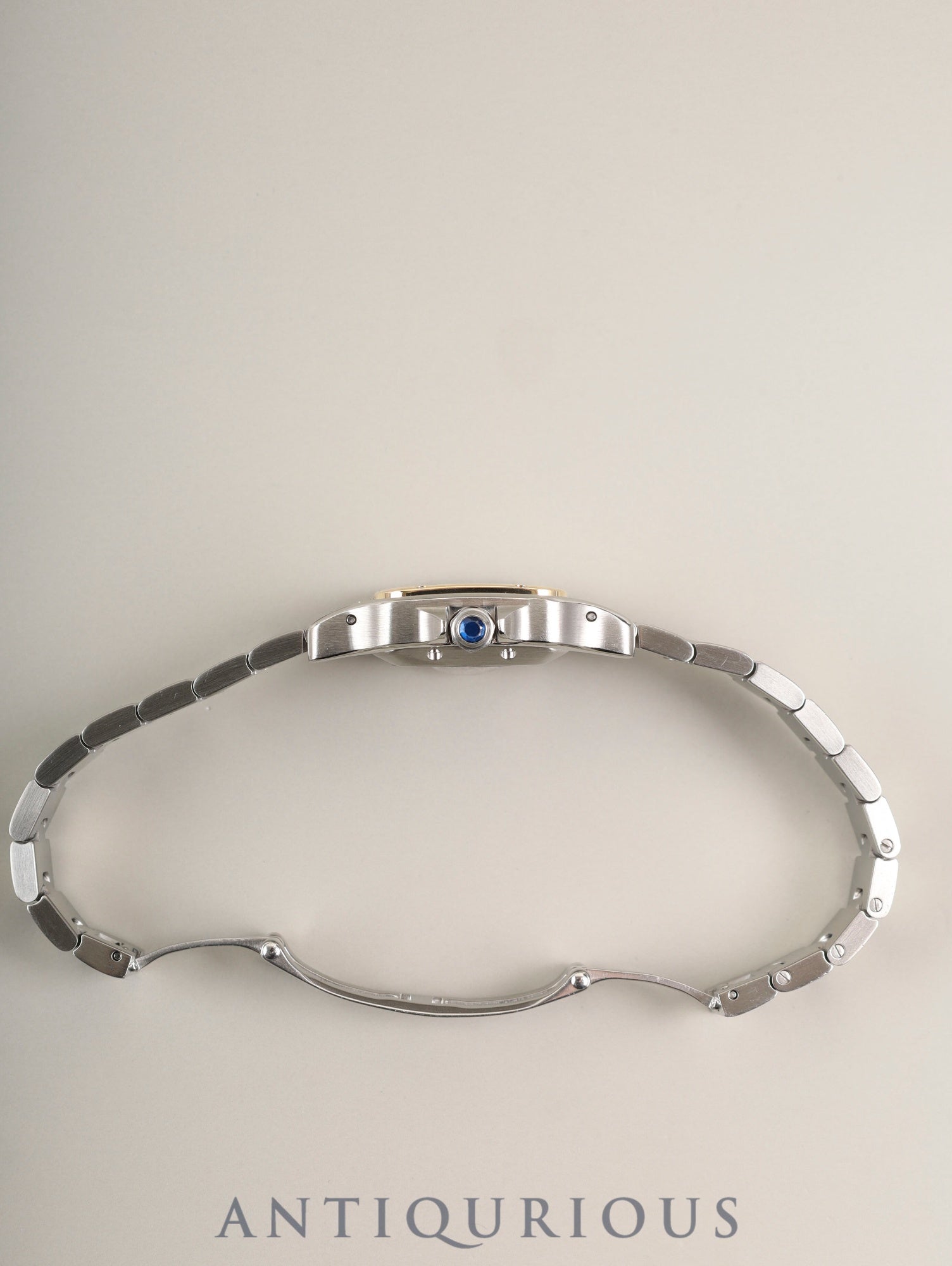 カルティエ サントス ガルベ SM W20045C4 / 2423 自動巻き Cal.ETA2671 SS/YG SS/YG シルバーギョーシェ文字盤（SWISS MADE表記）オーバーホール済み