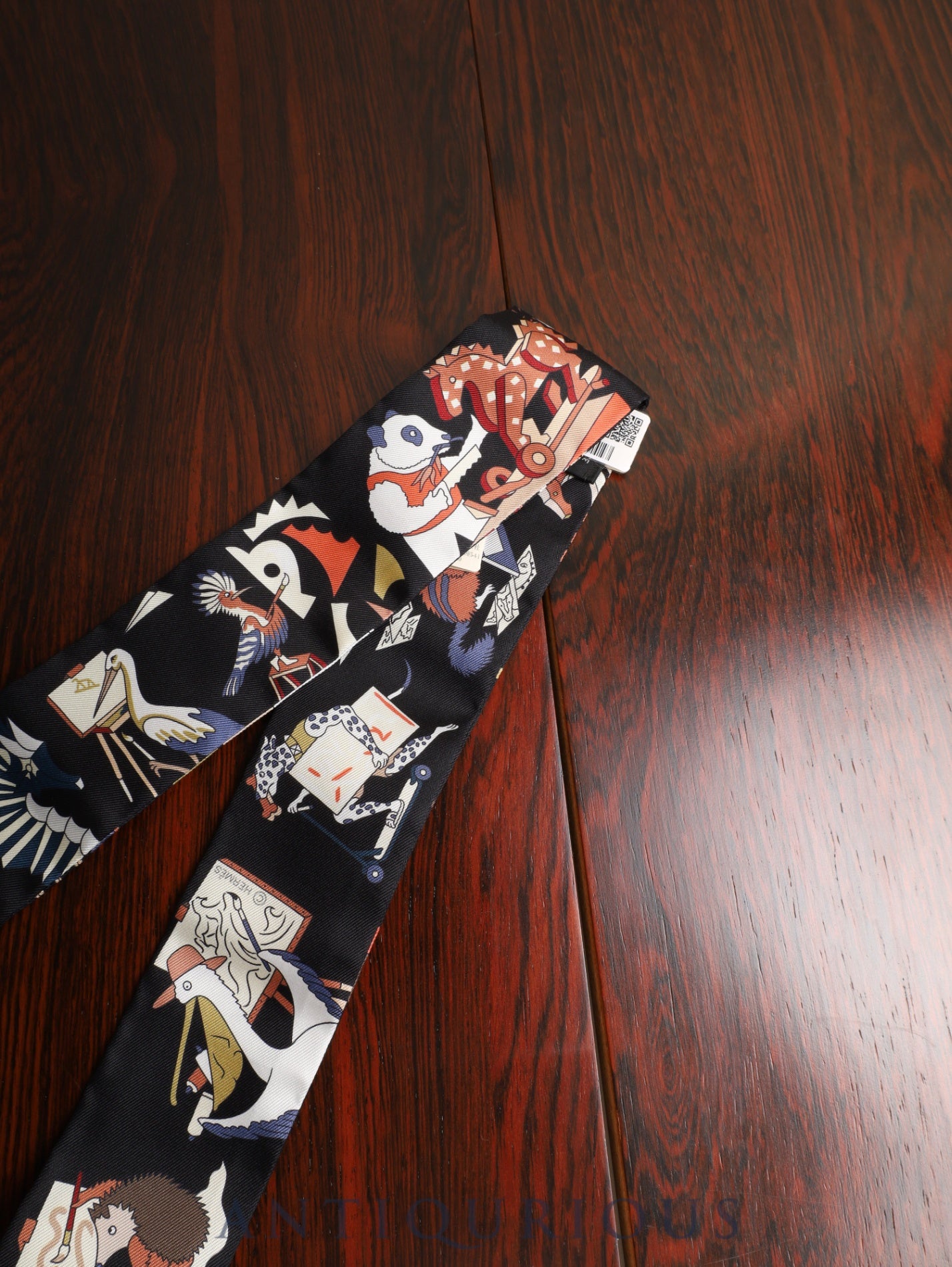 エルメス ツイリー ACADEMIA HIPPICA アカデミア・イピカ SILK100% 箱 タグ