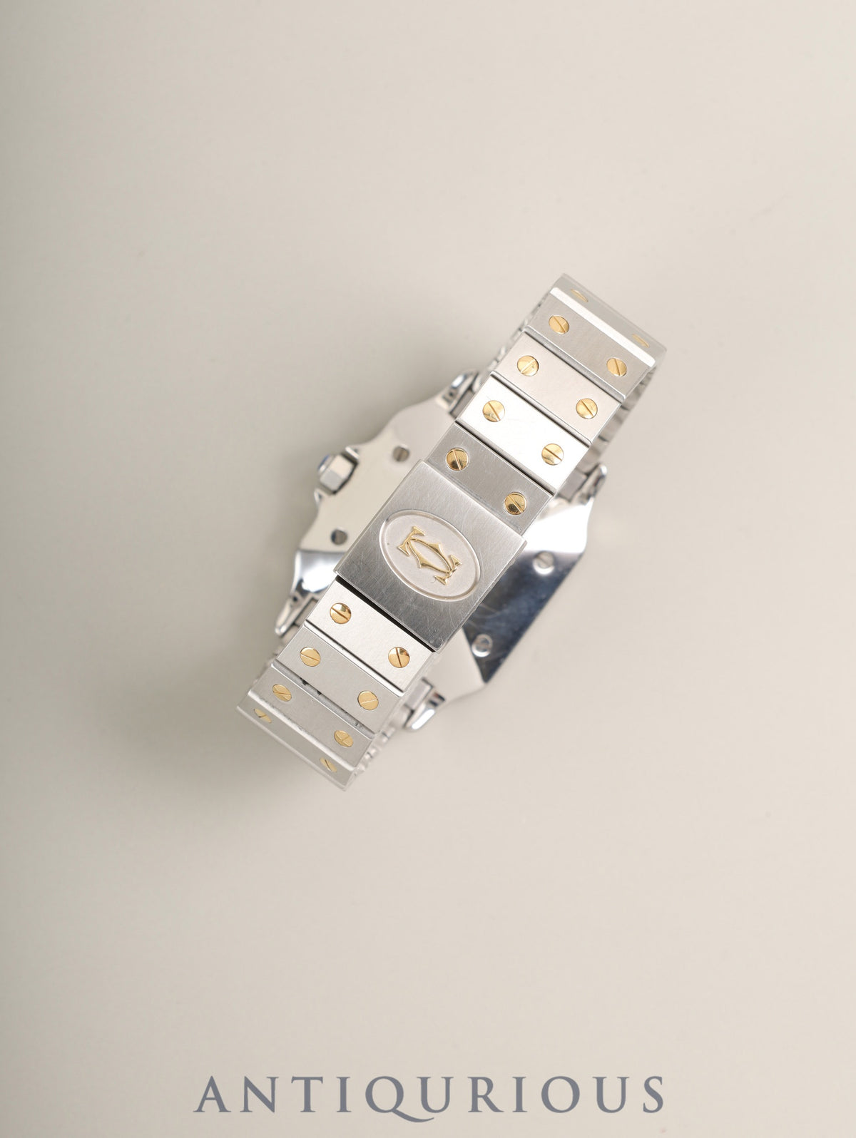 カルティエ サントス カレ LM 81036283 / 1172961 自動巻き Cal.077 SS/YG SS/YG ホワイトローマン文字盤（SWISS表記） 箱 冊子 保証書（1994年 / 詳細未記載）オーバーホール済み