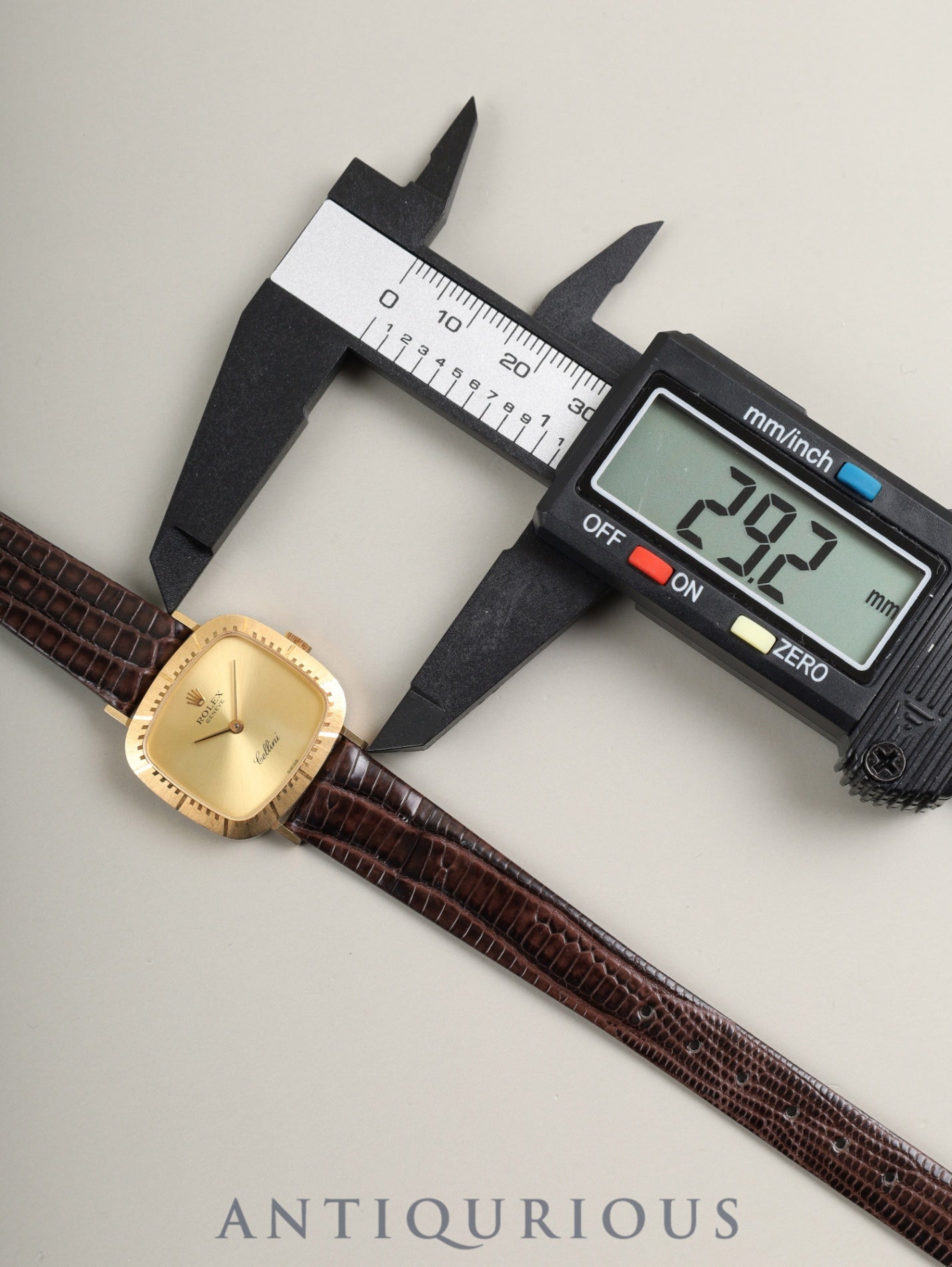 ロレックス チェリーニ 4082 手巻き Cal.1601 革 750YG 純正ピンバックル（GP）シャンパン文字盤 E番台（1990年～1991年）オーバーホール済み