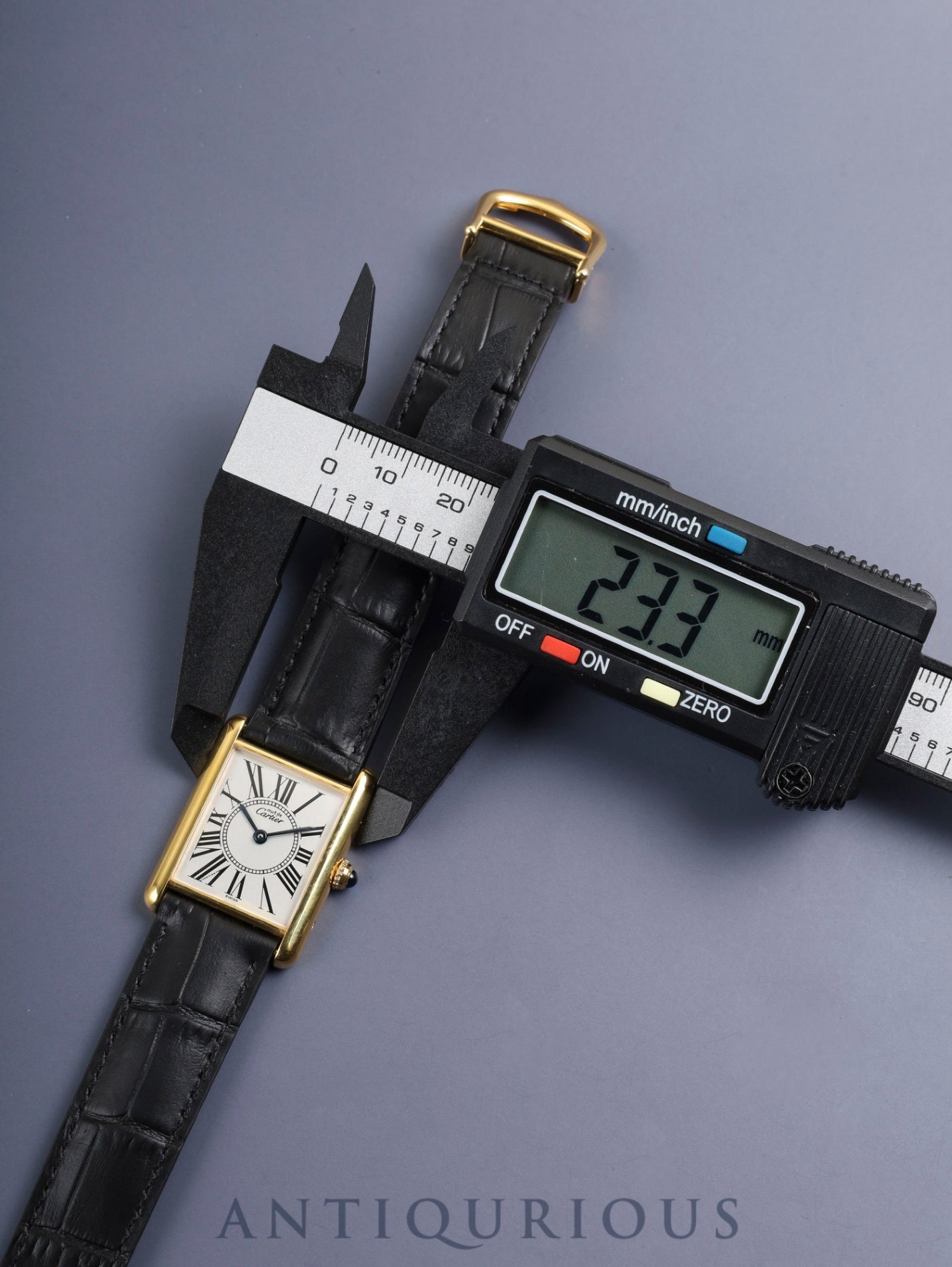 カルティエ マストタンク LM 590005 Cal.90 SV925 革 純正Dバックル（GP）オパラン文字盤（SWISS表記）オーバーホール済み