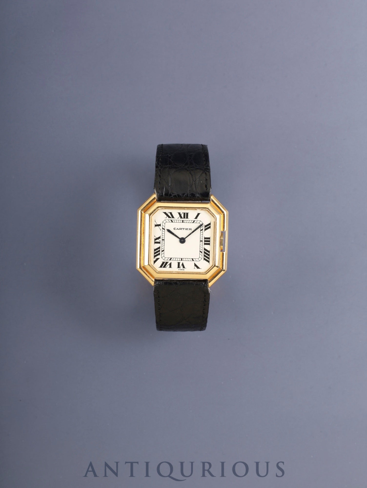 Cartier Ceinture XL 17001 Automatic Cal.2670 750YG Original Leather Strap Original D-Buckle (750YG) White Roman Dial (PARIS designation) Overhauled