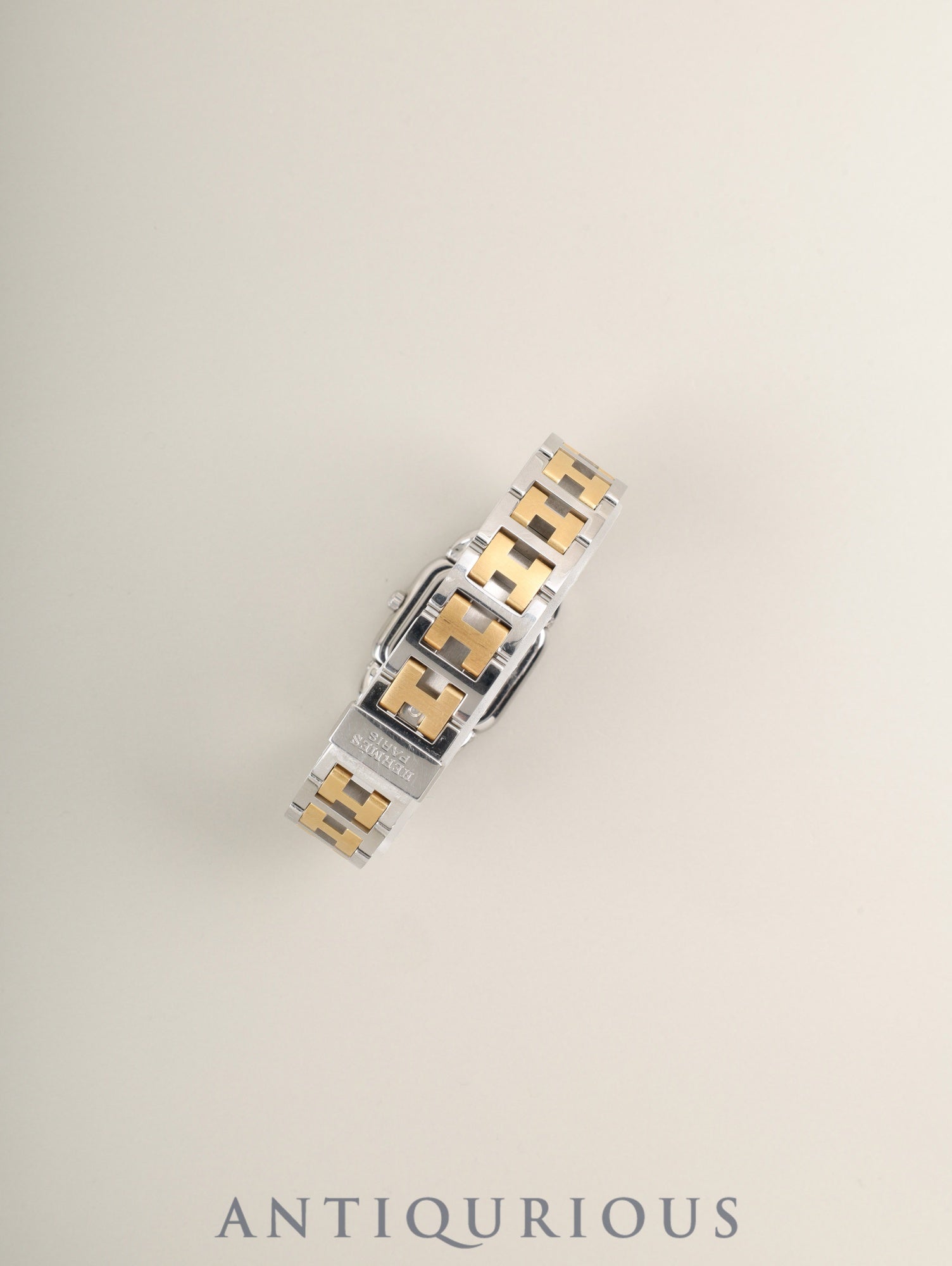 エルメス ラリー RA1.220 クォーツ Cal.976.001 SS/GP SS/GP ゴールドアラビア文字盤（SWISS MADE表記）箱 冊子 保証書（2000年）オーバーホール済み