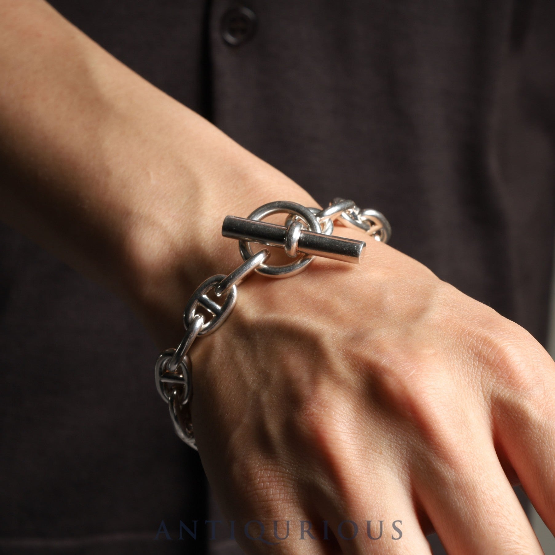 HERMES Hermes Bracelet Chaine d'Ancre MM 17 links