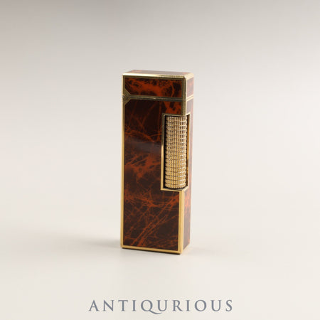 DUNHILL Lighter MINI HADSON Marble Brown Marble Look GP Machine Adjusted