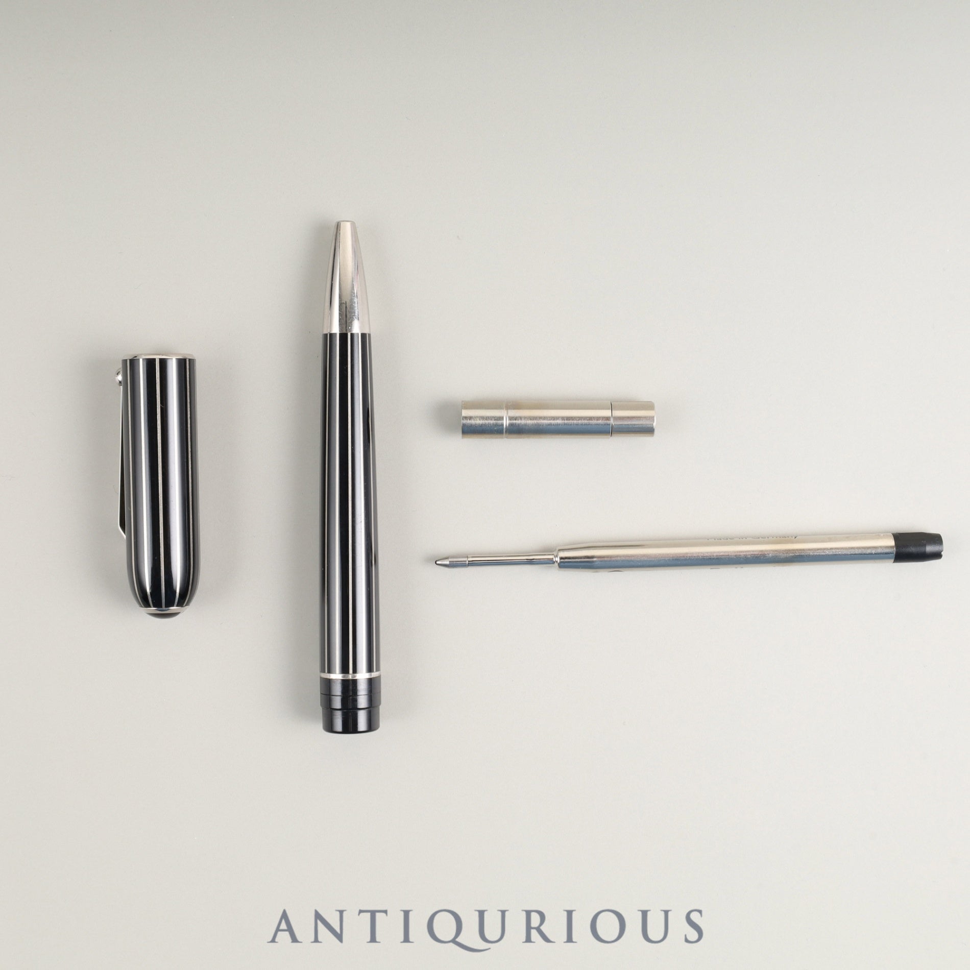 ダンヒル ボールペン サイドカー ツイスト式 GP ブラック×シルバー 箱 冊子 保証書 未使用純正リフィル（ブラック）