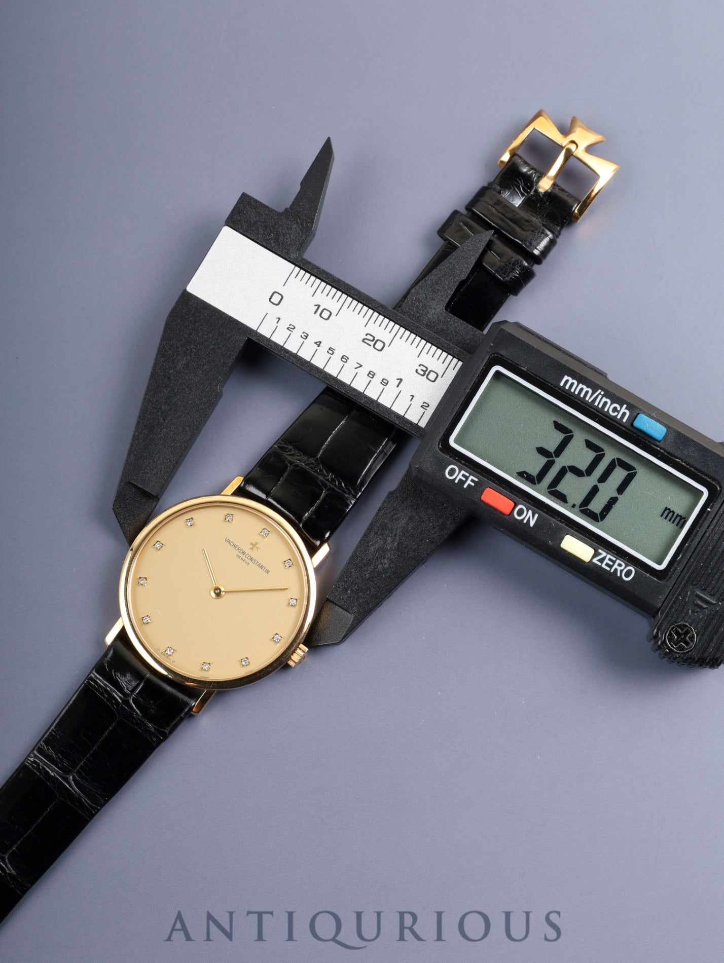 Vacheron Constantin Essential 31039 Manual Winding Cal.1132.2 750YG Original Leather Strap Original Pin Buckle (750YG) Champagne Dial (Diamond / Sigma Dial) Box Case Overhauled