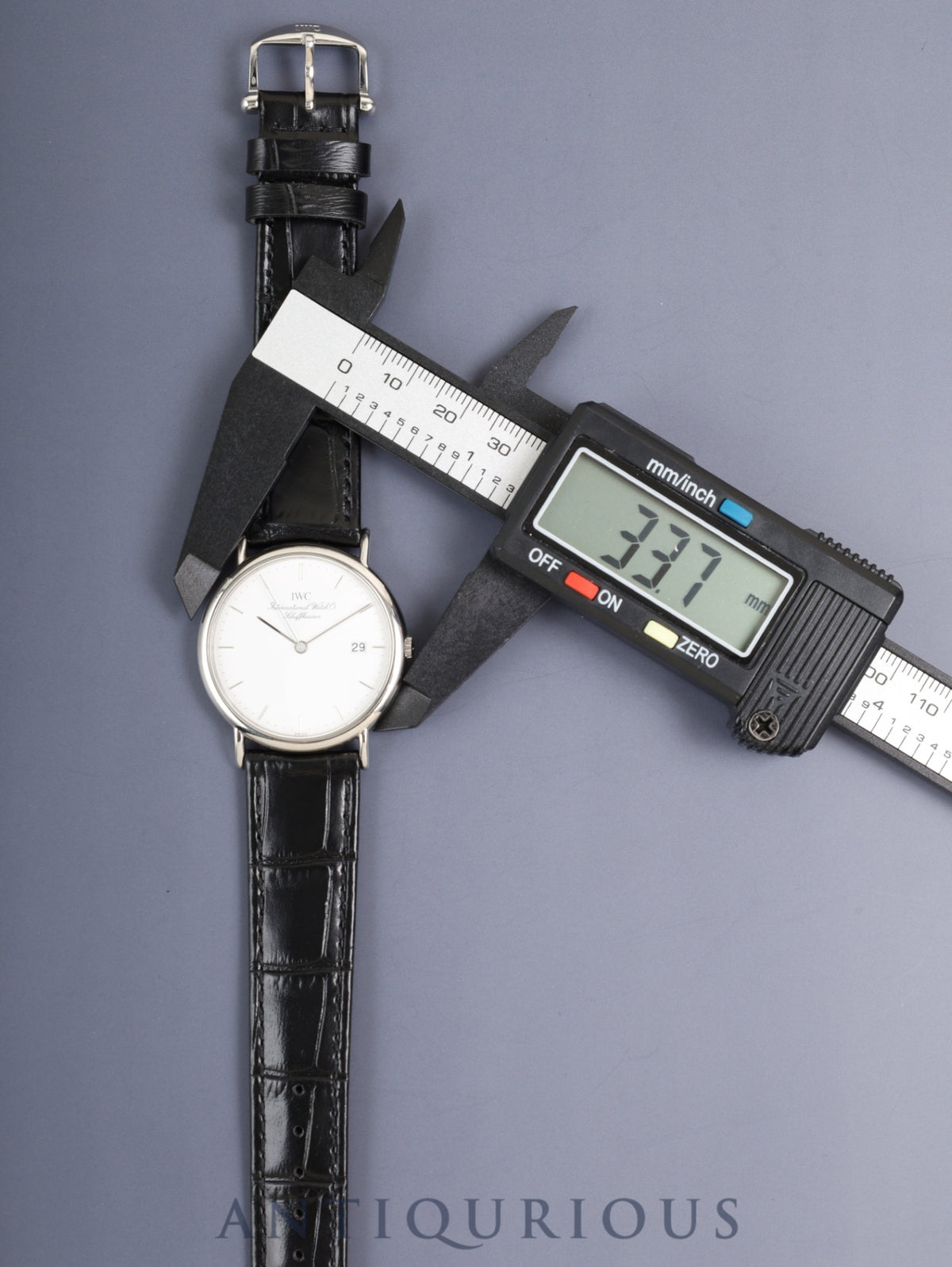 IWC ポートフィノ 3331 クォーツ Cal.IWC2210 SS 革 純正ピンバックル（SS）ホワイト文字盤（SWISS表記）オーバーホール済み アイダブリュシー