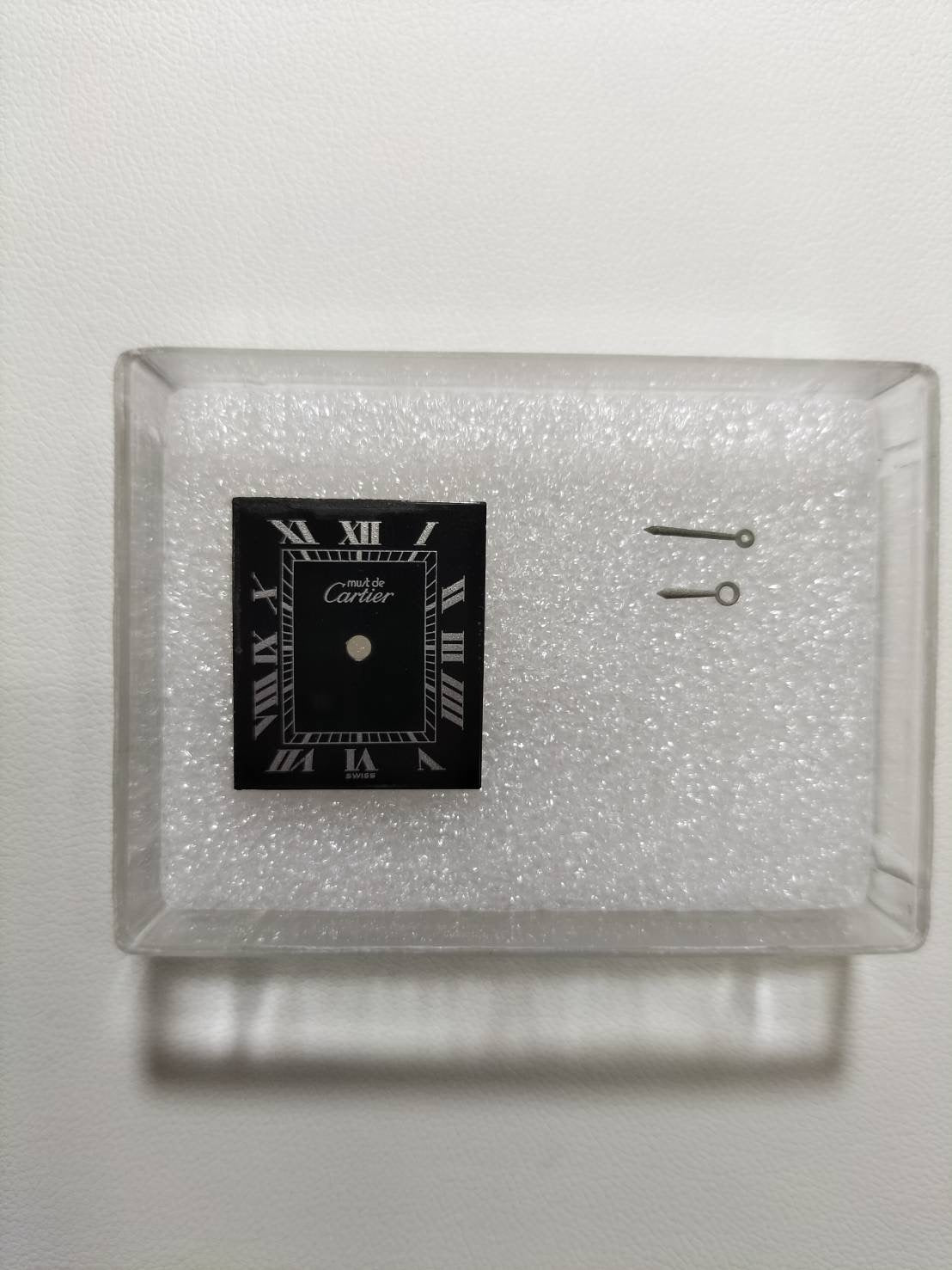 カルティエ マストタンク LM 6 手巻き Cal.78-1 SV925 革 純正ピンバックル（GP）ブラックローマン文字盤（SWISS表記）オーバーホール済み 新品仕上げ済み