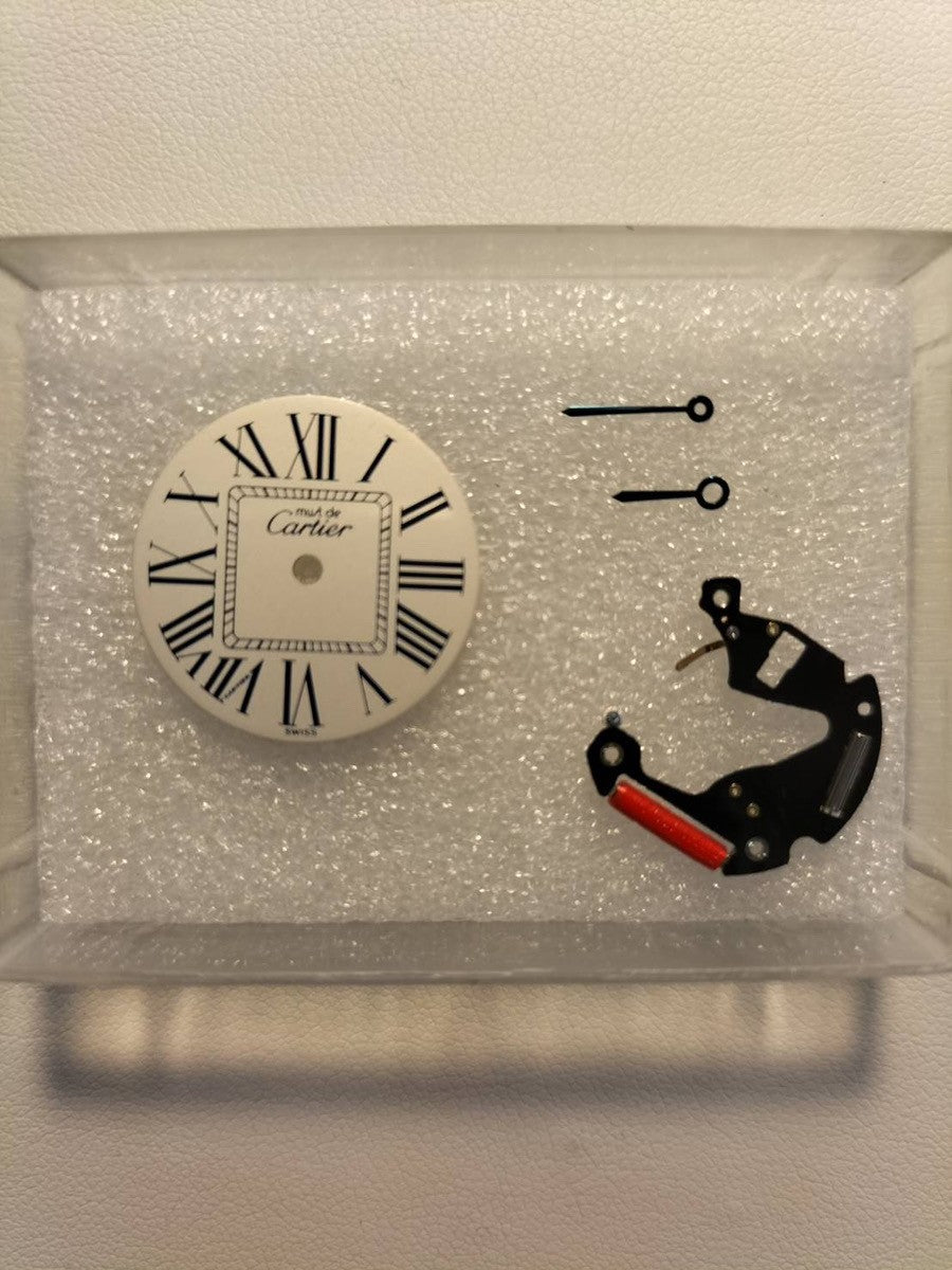 カルティエ マスト ヴァンドーム VLC SM 1850 クォーツ Cal.690 SV925 革 純正Dバックル（SS） オパラン文字盤 オーバーホール済み