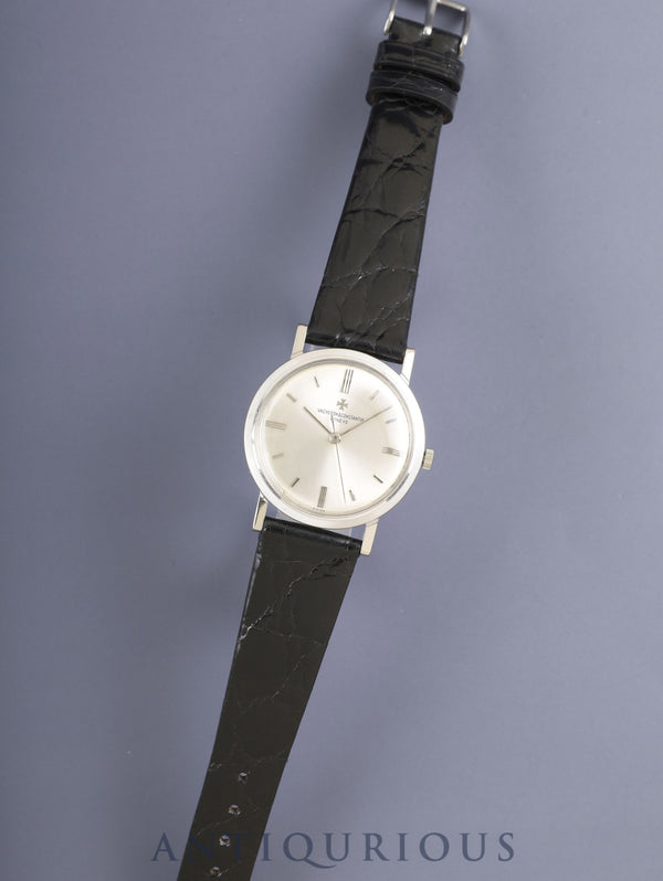 ヴァシュロン・コンスタンタン ラウンド センターセコンド 6406 自動巻き Cal.K1002 750WG 革 社外ピンバックル（SS）ホワイト文字盤 オーバーホール済み