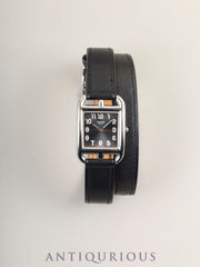 エルメス ケープコッド CC1.210 クォーツ Cal.976.001 SS 純正革ベルト（□D刻印：2000年）純正尾錠（SS）グレーアラビア文字盤 箱 保証書 オーバーホール済み