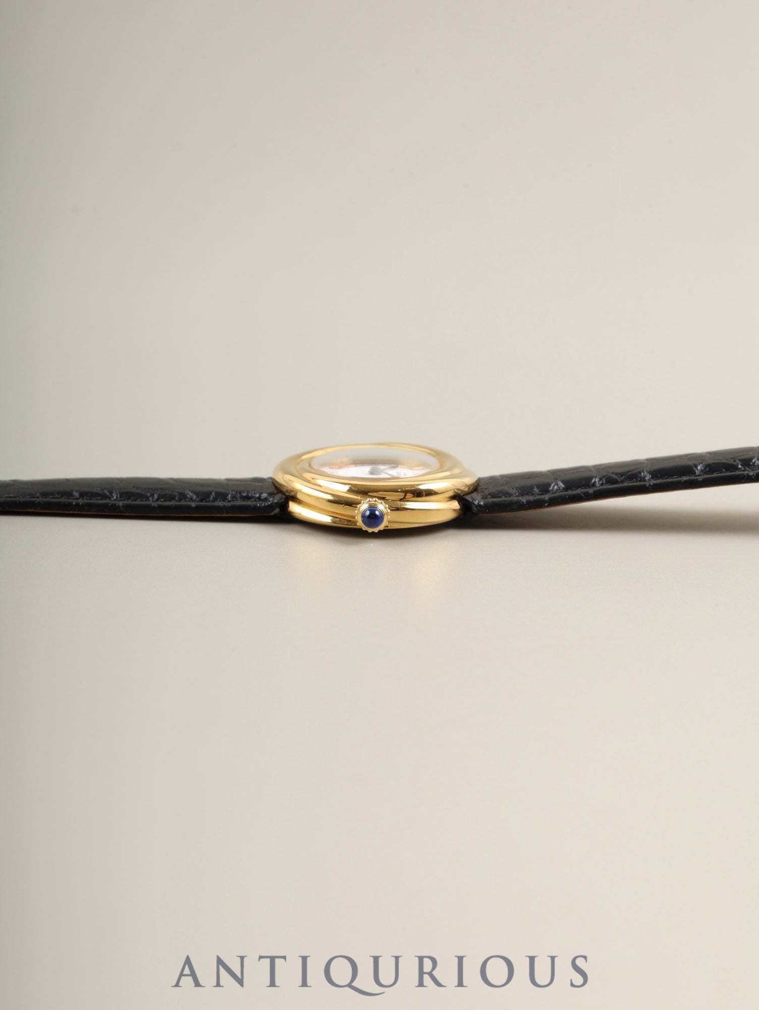 Cartier Must Trinity W1010644 / 2735 Quartz Cal.157.06 SV925 Leather Genuine D-buckle (GP) Side Trinity Dial Genuine Leather Strap Overhauled
