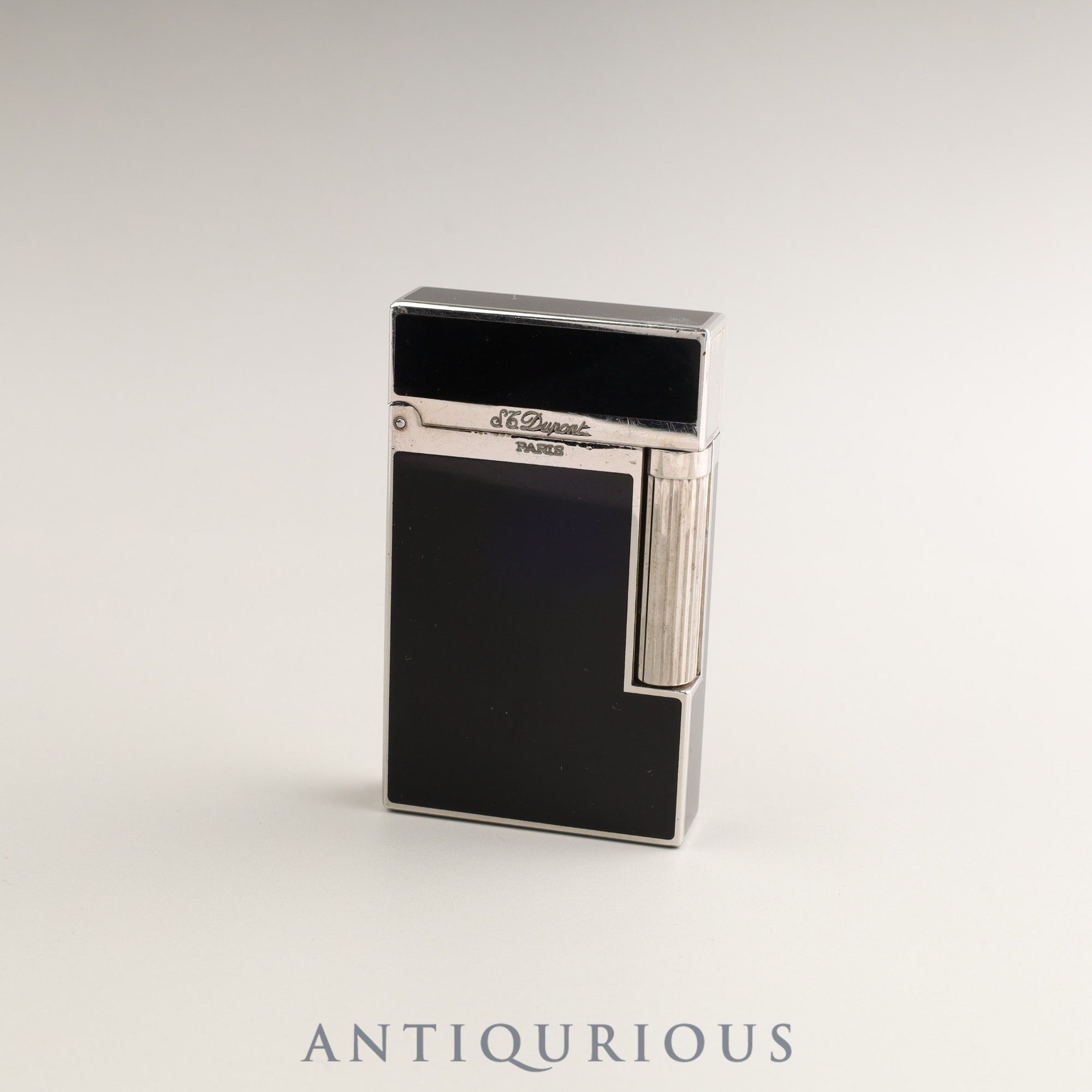 Dupont Lighter Line 2 16296 Montparnasse GP Black x Silver Box