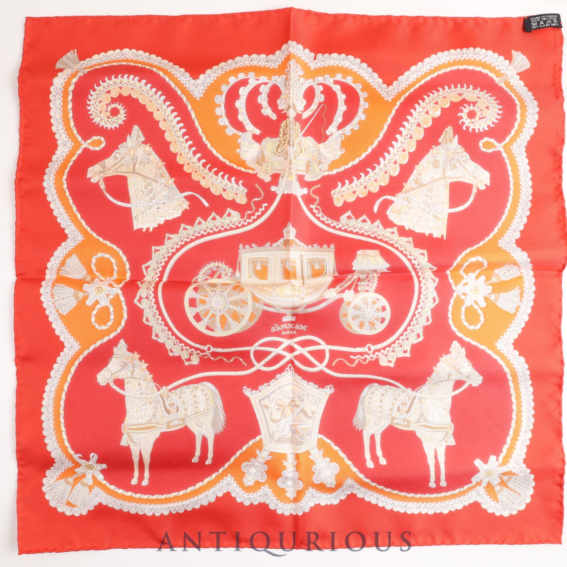 Hermes scarf Carre 45 Paprole SILK 100% box