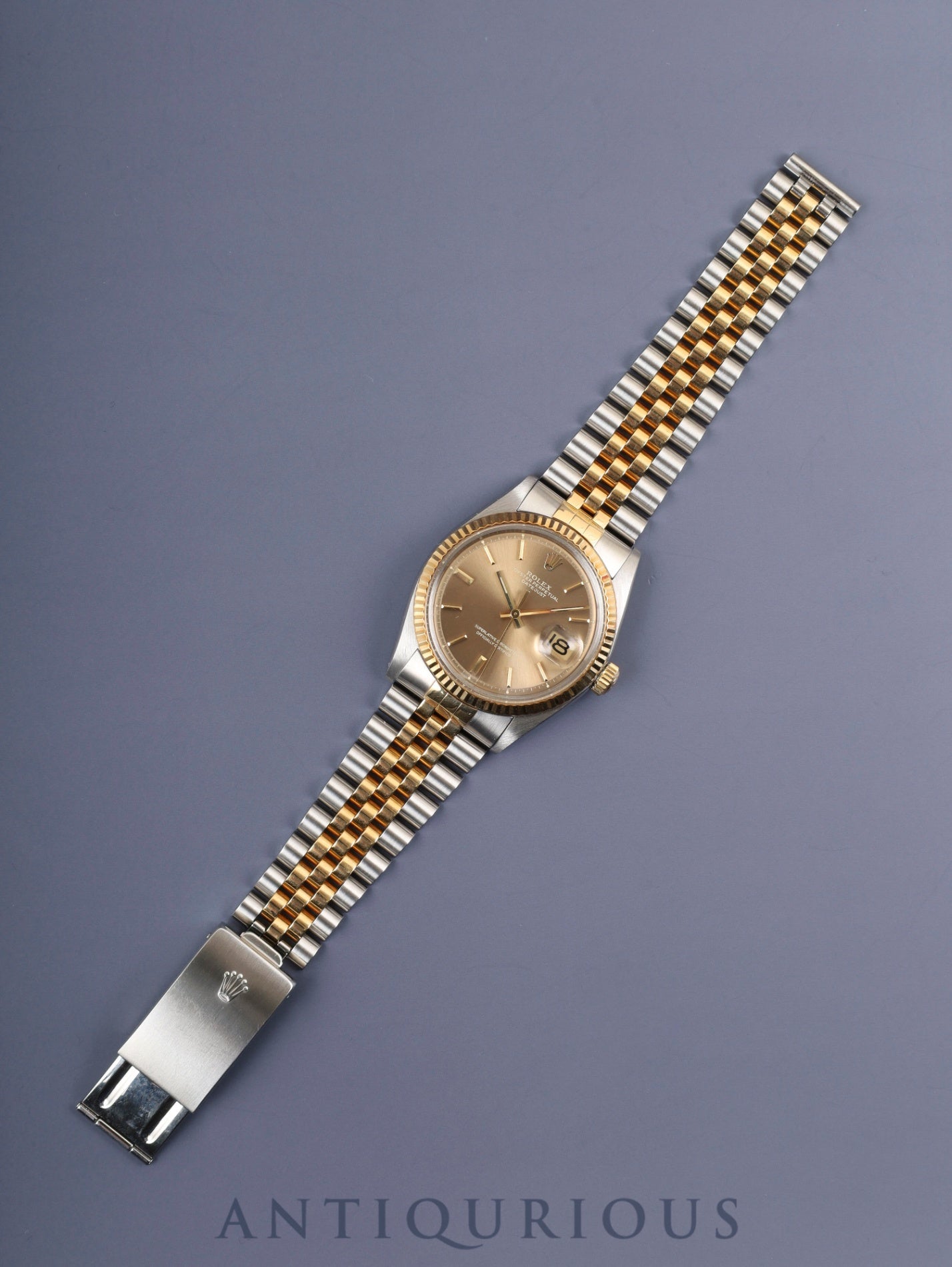 ロレックス デイトジャスト 1601/3 自動巻き Cal.1570 SS/YG SS/YG ゴーストシャンパン文字盤 30番台（1970年） オーバーホール済み