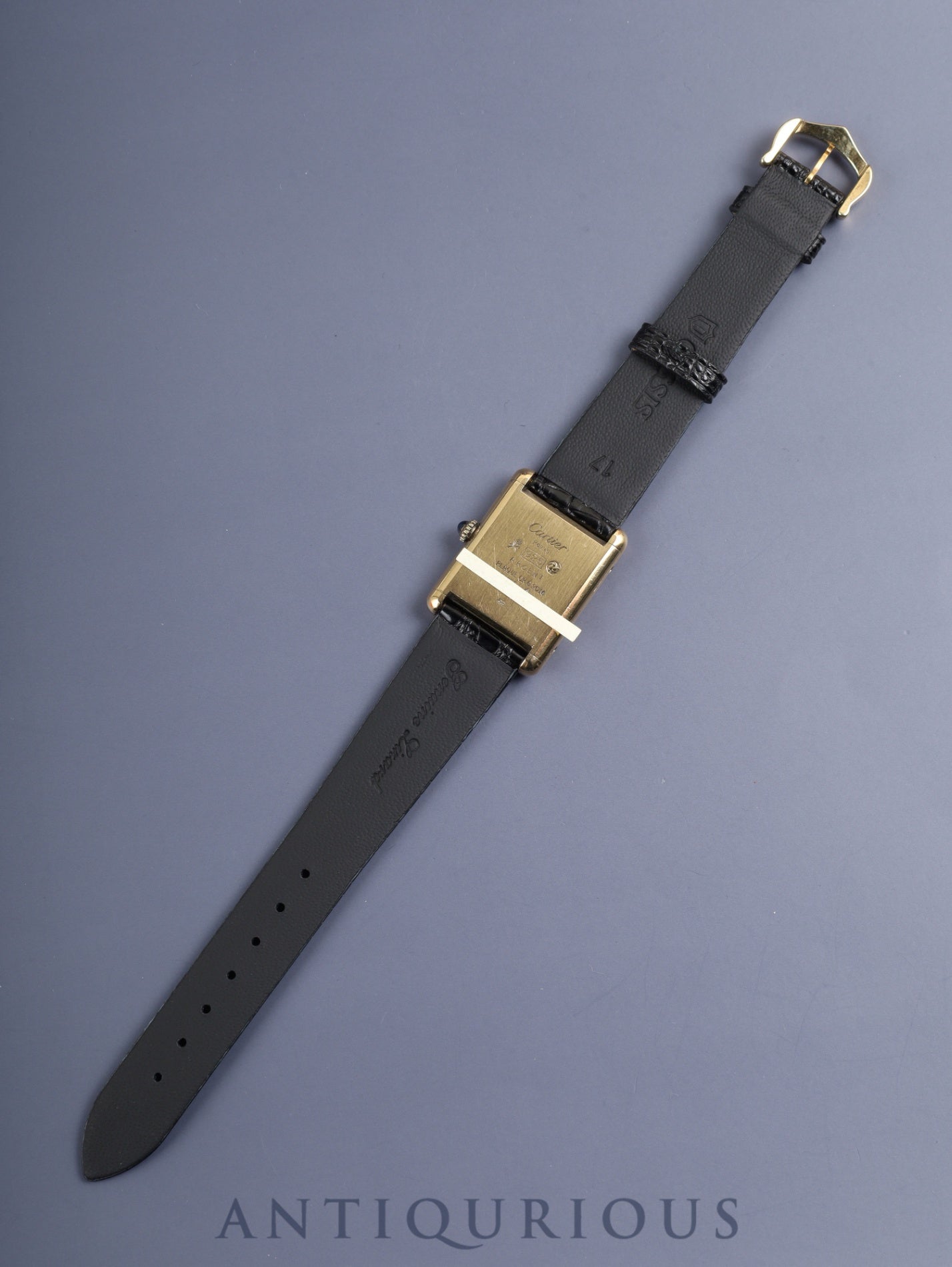 カルティエ マストタンク LM 手巻き Cal.ETA2512 SV925 革 純正尾錠