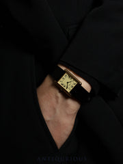 カルティエ マストタンク LM 手巻き Cal.78-1 SV925 革 純正尾錠（GP） アイボリーローマン文字盤（SWISS表記）オーバーホール済み