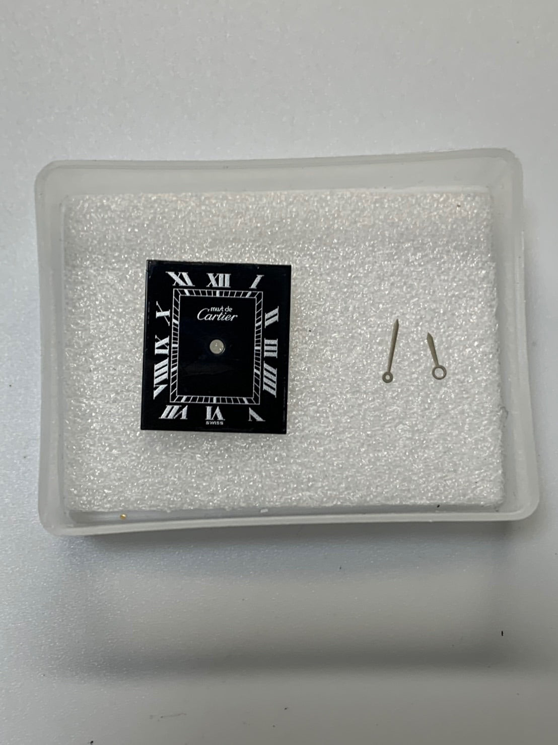 カルティエ マストタンク LM 6 手巻き Cal.78-1（ETA2512） SV925 革 純正ピンバックル（GP）ブラックローマン文字盤（SWISS表記）オーバーホール済み 新品仕上げ済み