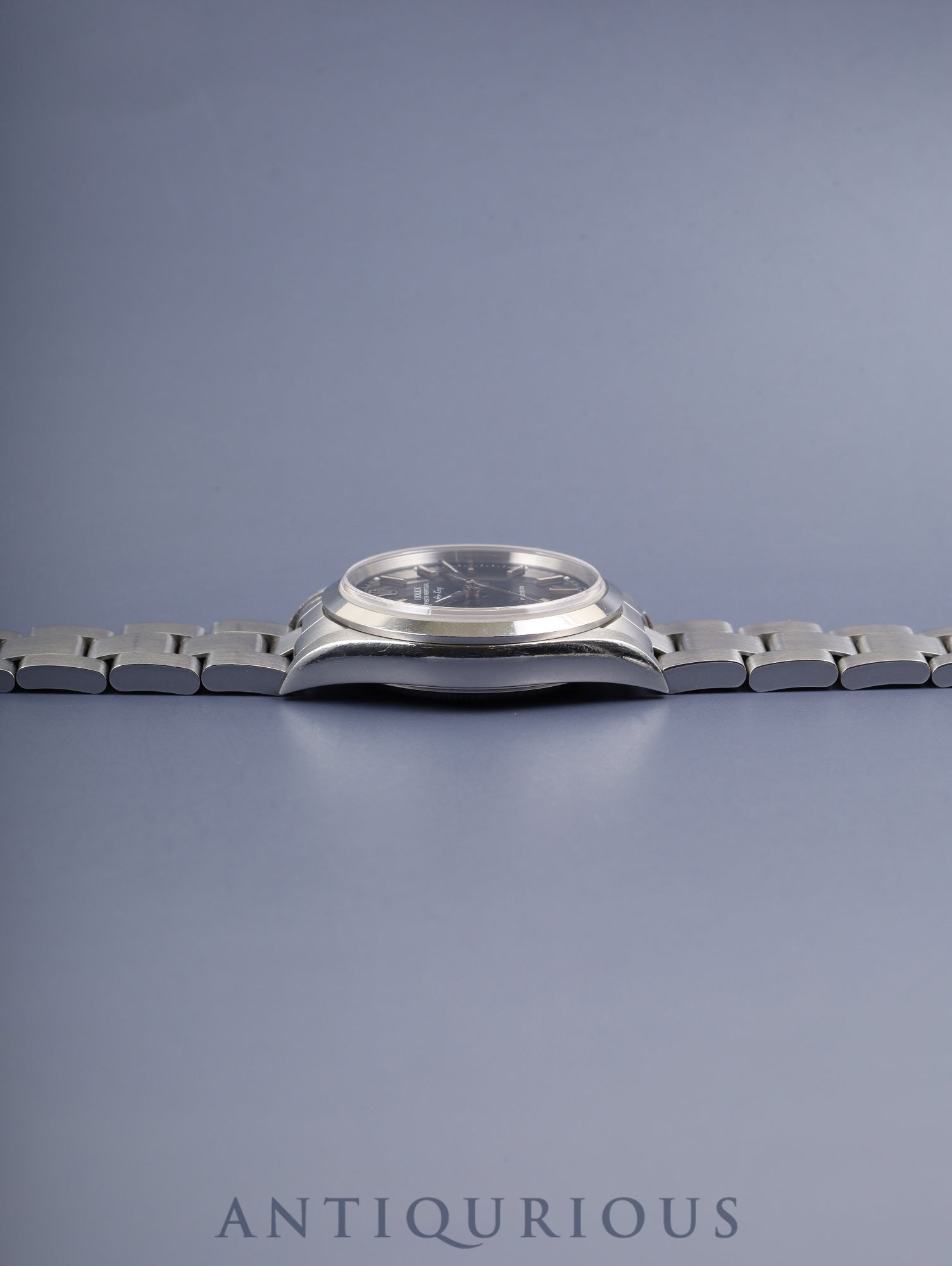 ロレックス エアキング 14000 自動巻き Cal.3130 SS SS ブラック文字盤 Y番台（2002年） 保証書 箱 タグ 冊子 ケース オーバーホール済み