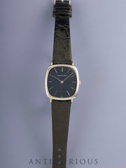 Audemars Piguet Square Case 5410 Manual Winding Cal.2001/1A 750WG Leather Original Pin Buckle (750WG) Navy Dial Case Warranty Card (1976) Overhauled