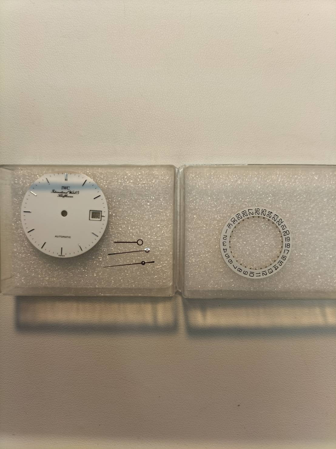 IWC Portofino IW351320 Automatic Caliber C37521 Stainless Steel Leather Strap with Aftermarket Buckle (SS) White Dial Overhauled