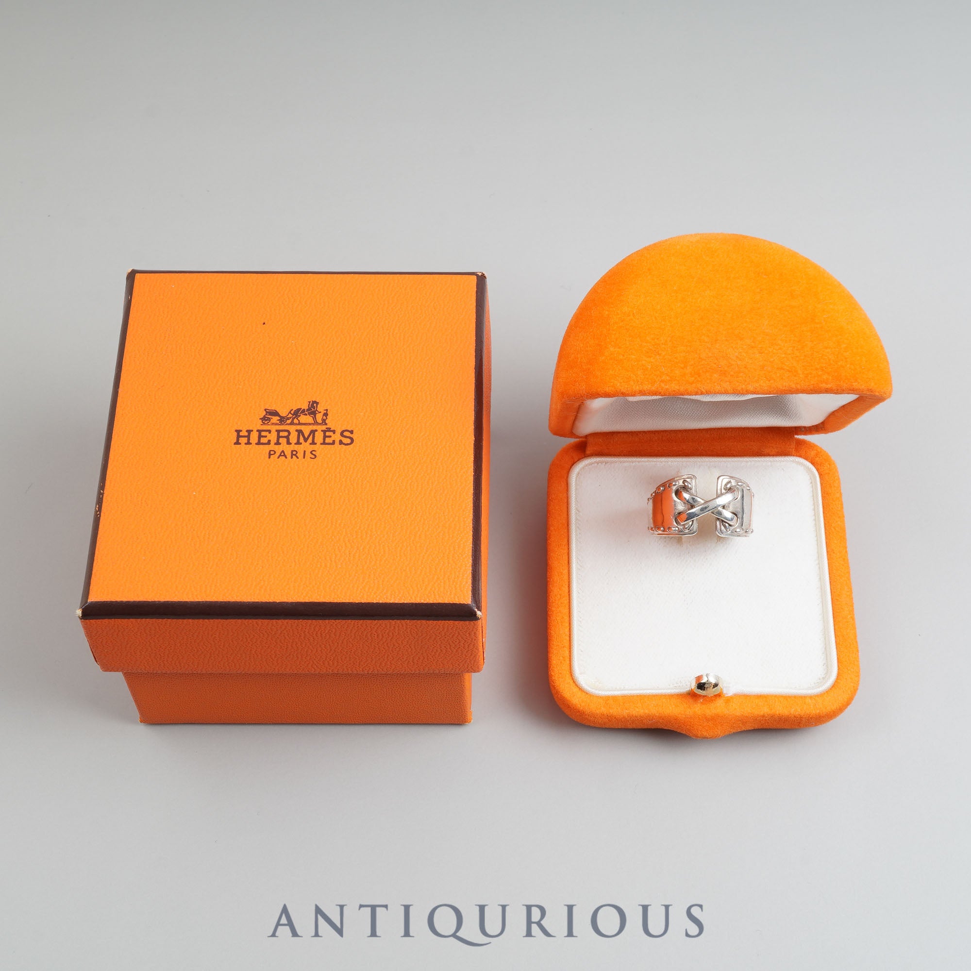 HERMES エルメス リング メキシコ コルセット SV925 #51 箱