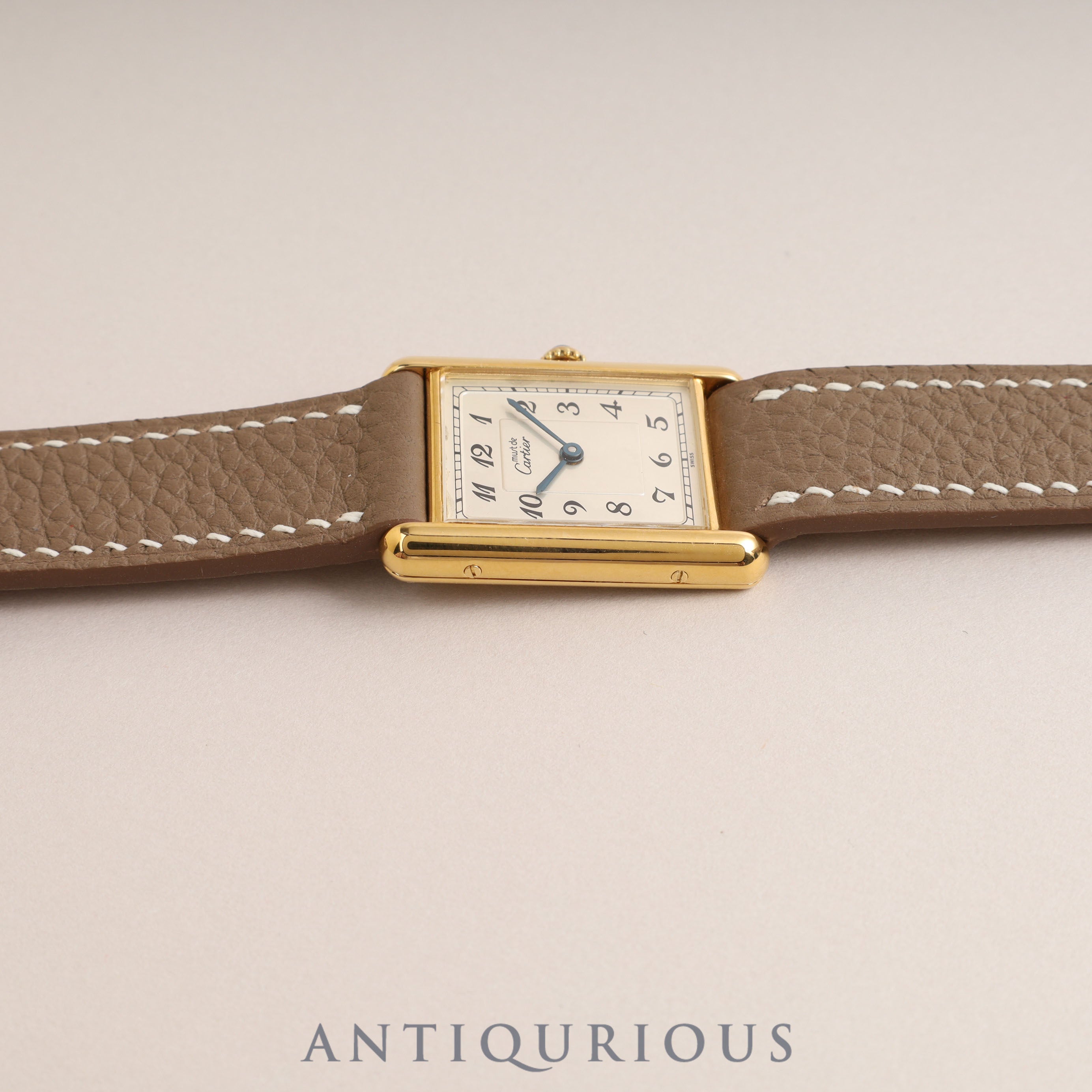 Cartier Must Tank LM QZ Arabic Dial 590005 Newly Refinished