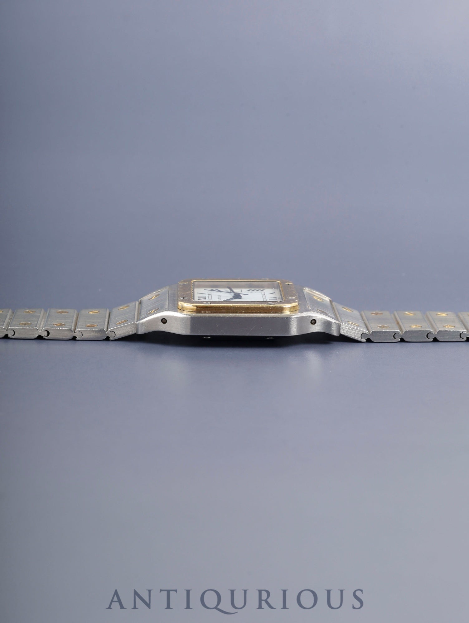 カルティエ サントス カレ LM 81036288 / 2961 自動巻き Cal.077（ETA2671）SS/YG SS/YG ホワイトローマン文字盤 オーバーホール済み