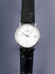 IWC Portofino IW351318 Automatic Caliber C37521 Stainless Steel Leather Strap with Genuine Stainless Steel Buckle, White Dial, Overhauled