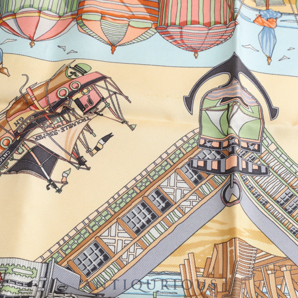 Hermes scarf Carre 45 Charm of the Normandy coast SILK 100%