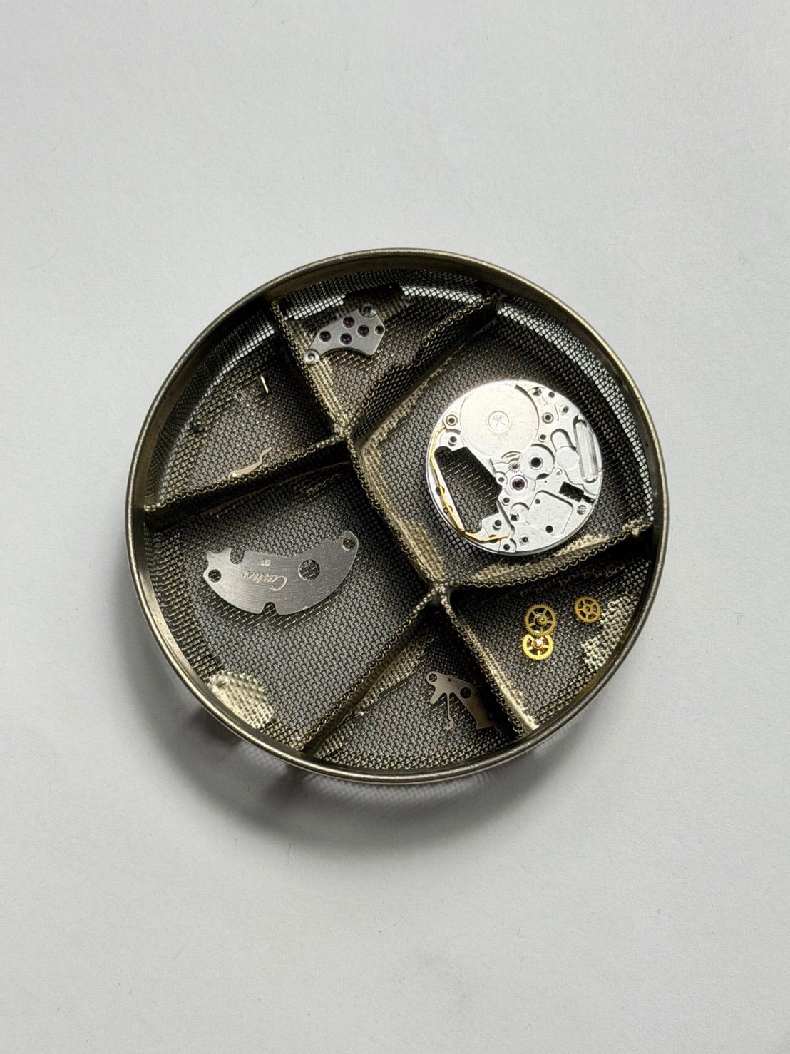 カルティエ マストタンク LM 6 81006 クォーツ Cal.81 SV925 革 純正ピンバックル（GP）オニキス文字盤（SWISS表記）23×30mm 1982年頃～1995年頃 箱 タグ オーバーホール済み