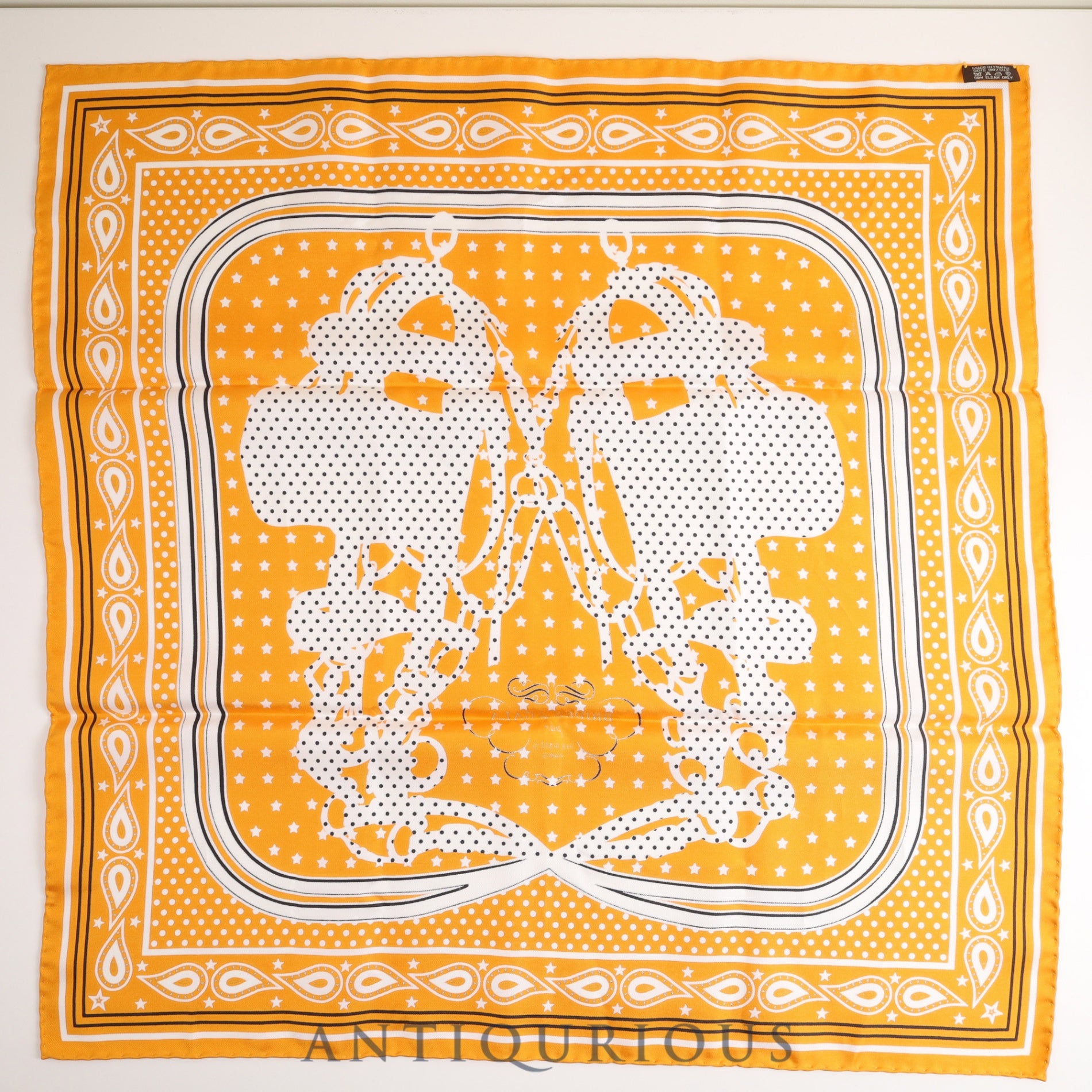 Hermes scarf Carre 55 ceremonial bridle SILK 100%