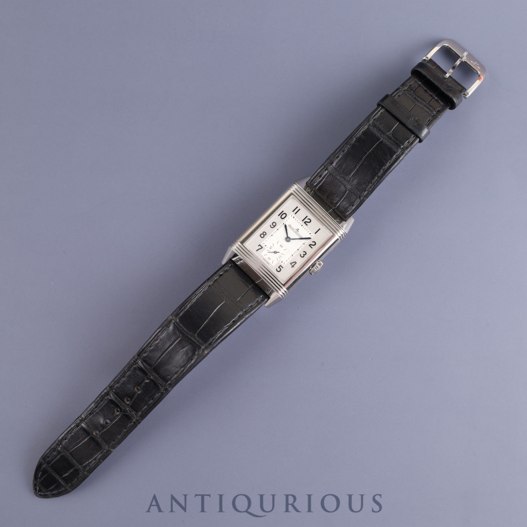 JAEGER・LECOULTRE ジャガー・ルクルト REVERSO CLASSIC LARGE SMALLSECOND レベルソ クラシック ラージ スモールセコンド Q3858520 手巻き Cal.822/2 SS 革 純正尾錠（SS）シルバー文字盤 箱 保証書（2018年）