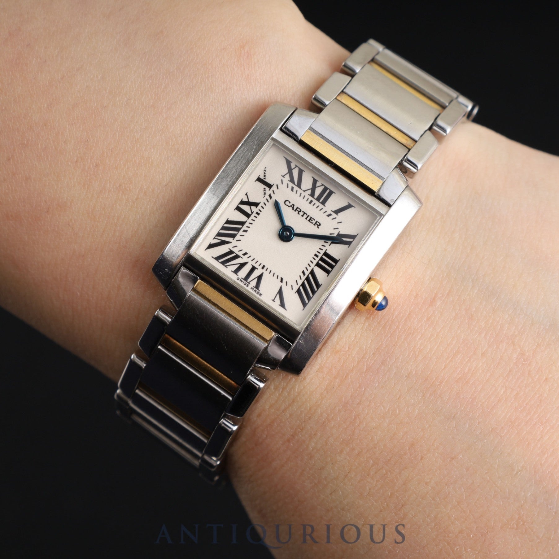 Cartier Tank Francaise SM W51007Q4 / 2384 Quartz Cal.057 SS/YG SS/YG White Roman Dial Box Booklet Warranty (not stated) Overhauled