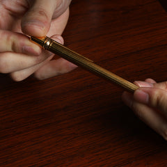 Cartier Trinity Ballpoint Pen, GP, Twist-Style, Blue Ink, Includes Unused Cartier Refill (Black, Medium Size)
