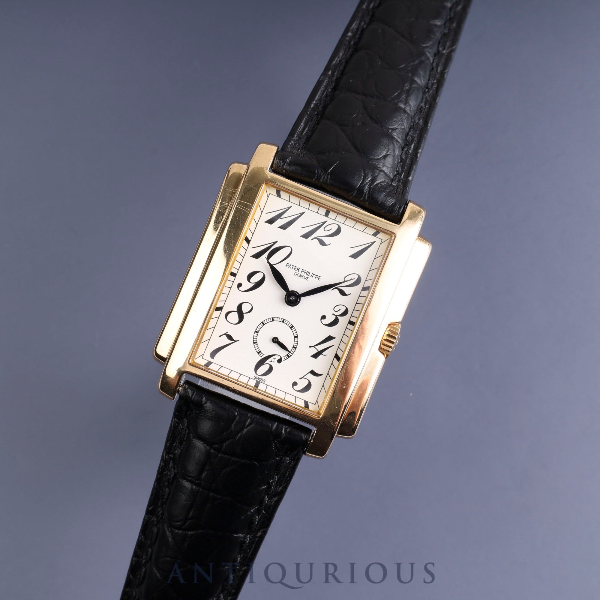 PATEK・PHILIPPE GONDOLO 5024J Manual winding Cal.215 YG Leather White Arabic Dial Box Protected (1995) Booklet