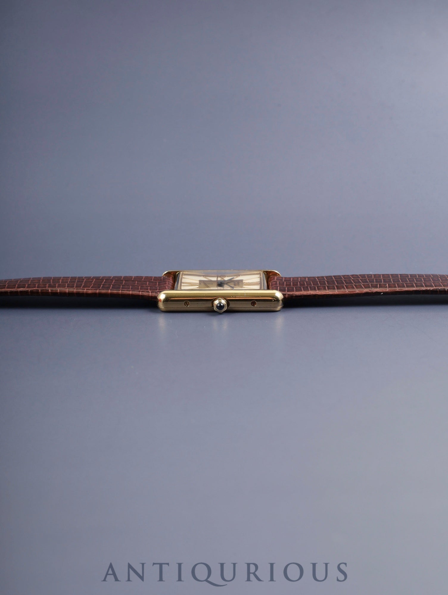 カルティエ マストタンク LM 6 81006 クォーツ 925 革 純正尾錠（GP）クロワゾネ文字盤 箱 カルティエブティックにてコンプリートサービス済み