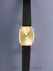 ロレックス チェリーニ 4113/8 手巻き Cal.1601 750YG 革 純正尾錠（GP）シャンパン文字盤 42番台（1975年）ケース オーバーホール済み